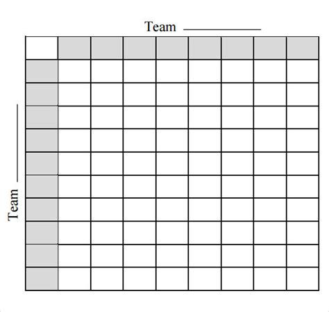 Football Pool Printables Template 4