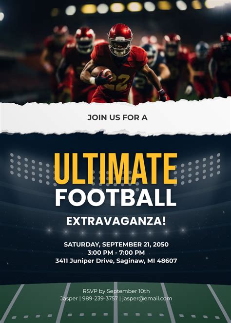 Football Stadium Invitation