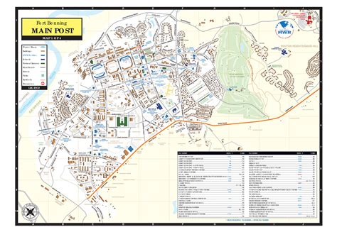 Map of Fort Benning