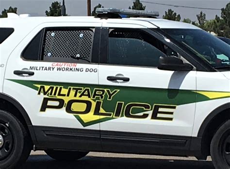 Fort Bliss Military Police patrol vehicles