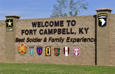 Fort Campbell entrance sign