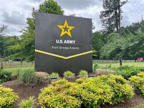 Historic sign at Fort Gregg-Adams