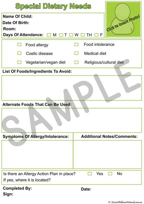 Fort Jackson Special Dietary Needs