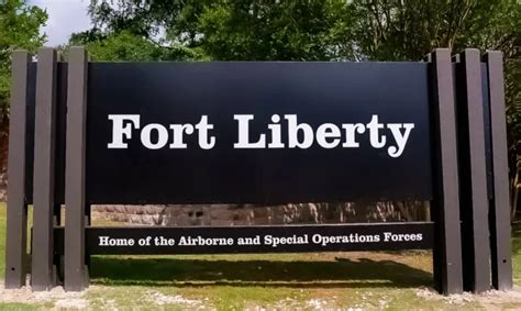 Fort Liberty Entrance