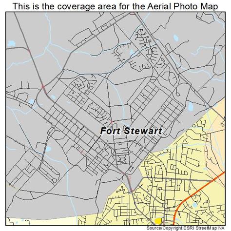 Aerial view of Fort Stewart, GA