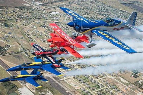 Aircraft on display at the Fort Worth Air Show