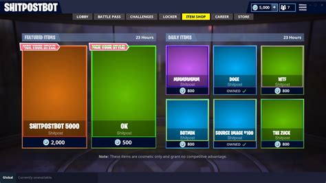 Fortnite Item Shop Template Design 2