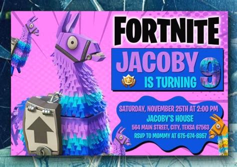 Fortnite Loot Llama Invitation