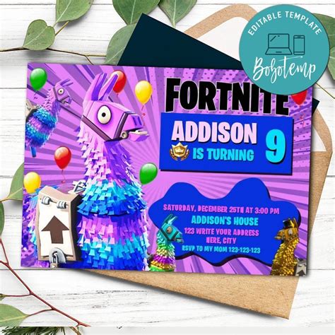 Fortnite Loot Llama Invitation