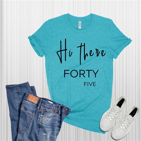 A Forty Five T Shirt paired with a pencil skirt and heels