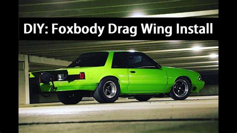 Fox Body Drag Wing Maintenance