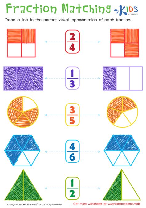 Fraction Match Worksheet