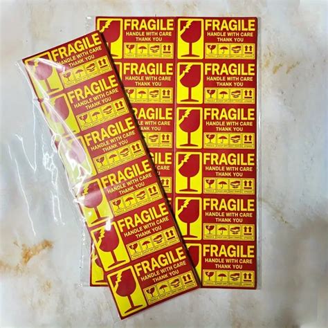 Fragile label cost savings