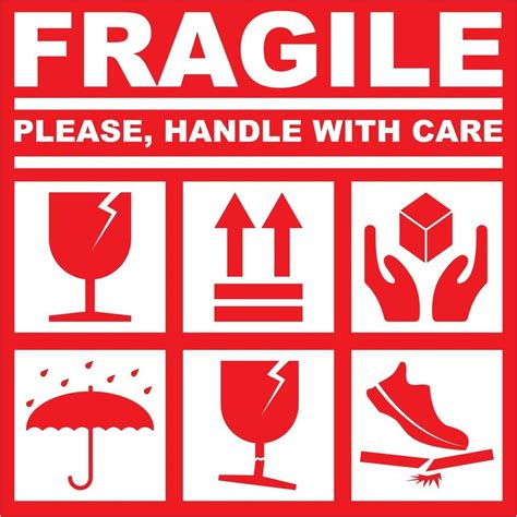 Different types of fragile label materials