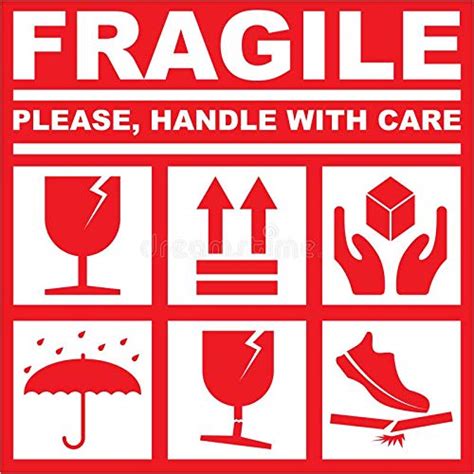 Different types of fragile label materials