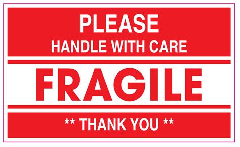 Fragile Shipping Label