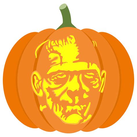 Frankenstein Pumpkin Carving Templates