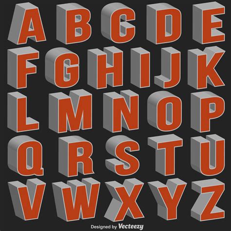 Free 3D Letter Templates for Cricut Designs