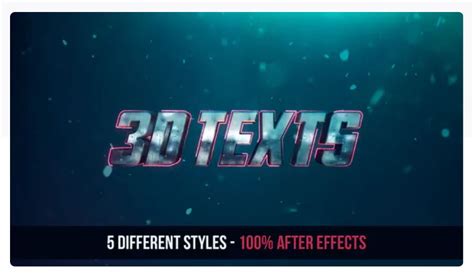 Free After Effects Text Templates