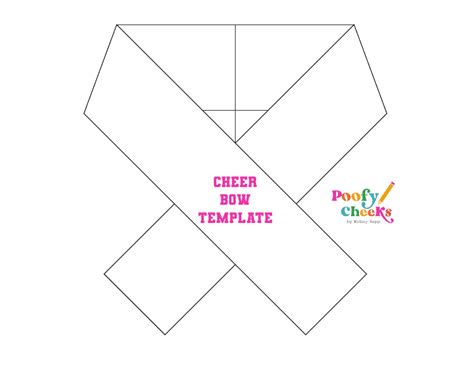 Cheer Bow Template Designs