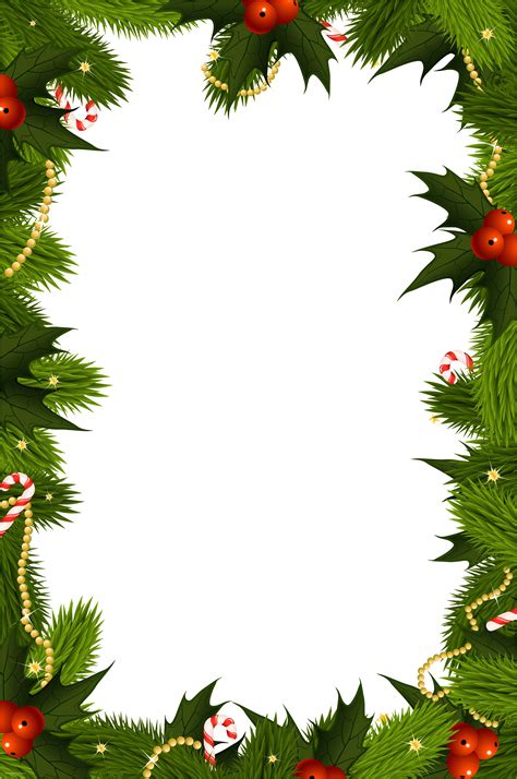 Whimsical Christmas Border Template