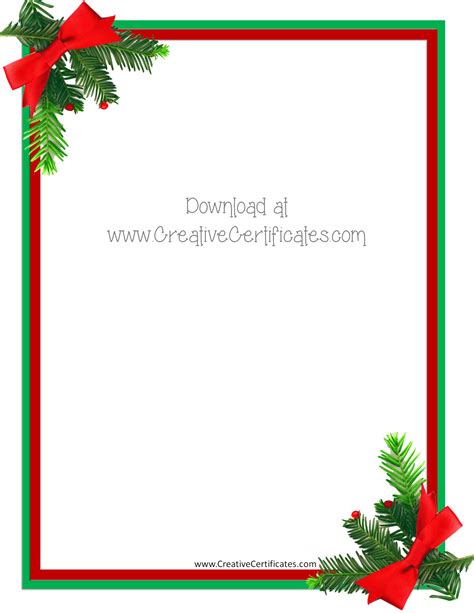 Where to Find Free Christmas Border Templates