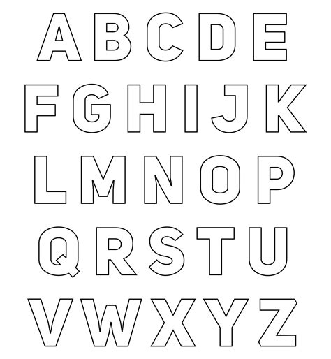 Free Cut Out Alphabet Letters