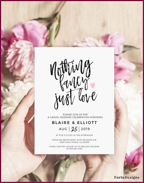 Free Elopement Announcement Template Downloads