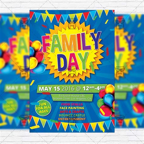 Free Family Day Flyer Templates for Instant Download