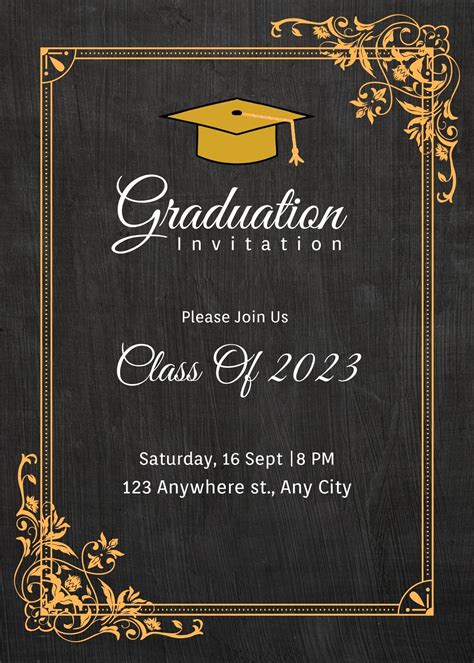 Free Graduation Invitation Templates