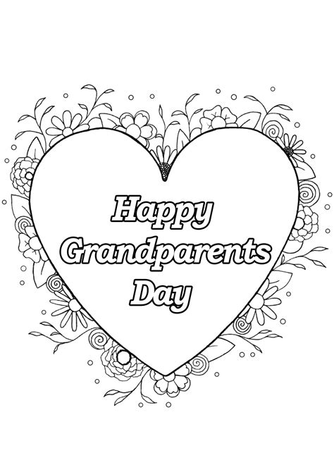 Free Grandparents Day Coloring Pages