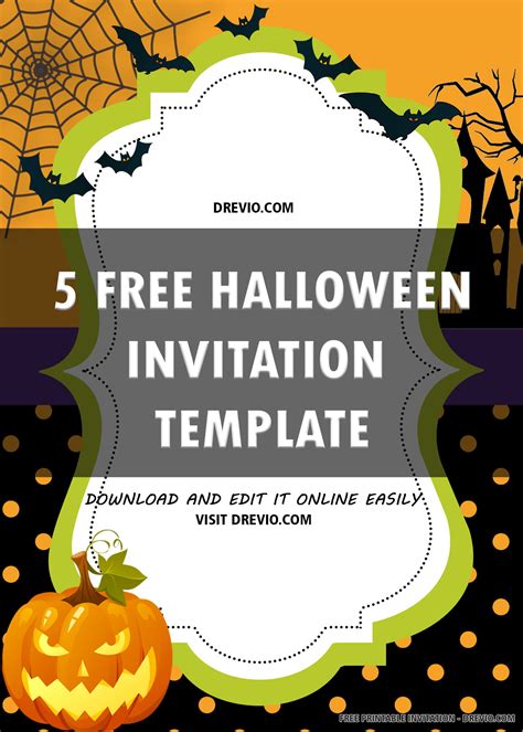 Free Halloween party invitation templates