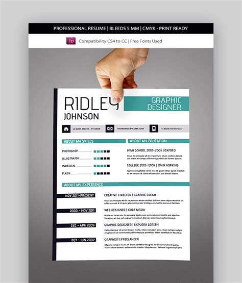 Free InDesign Resume Downloads