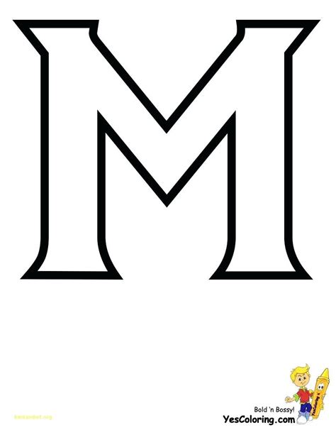 Free Letter M Template Printables