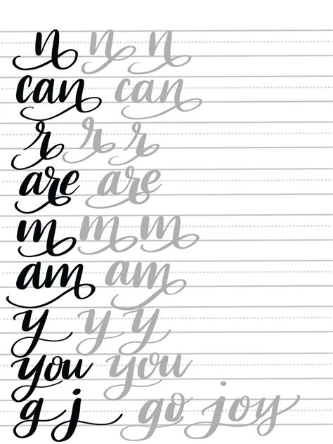 Free Lettering Outlines Printable Templates