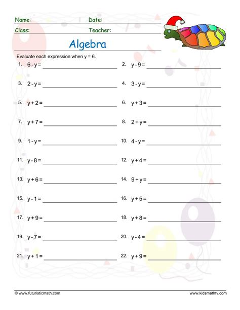 Free Math Worksheets