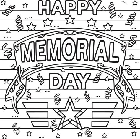 Free Memorial Day coloring pages