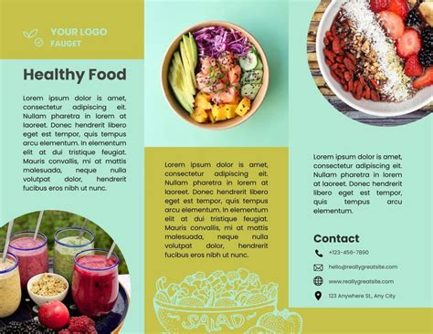 Free Nutrition Brochure Templates Download