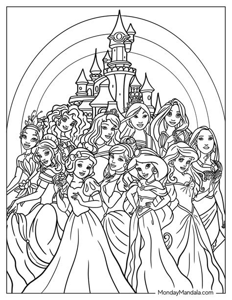 Free Princess Coloring Pages