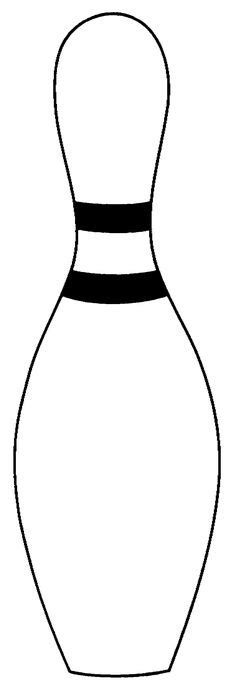 Bowling Pin Template for Party Favors