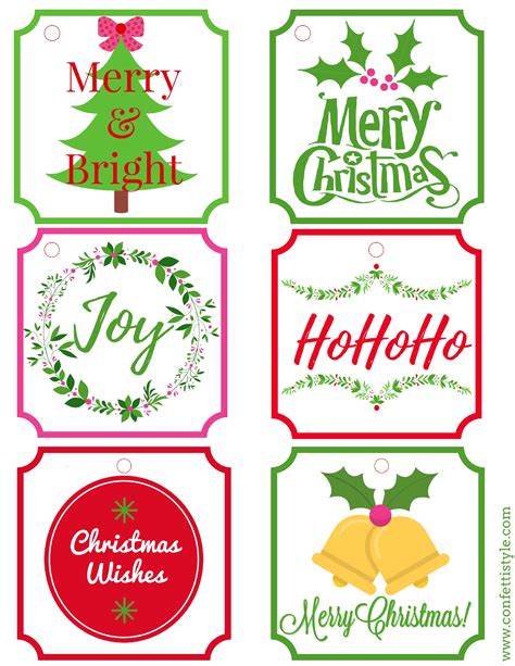 Free Printable Christmas Tags