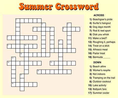 Free Printable Crossword Puzzles