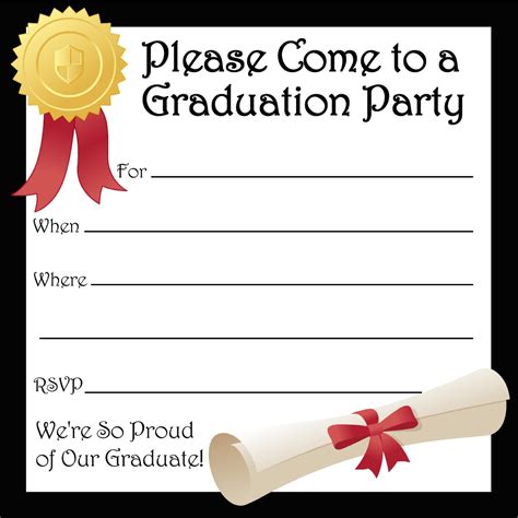 Free Printable Graduation Invitations