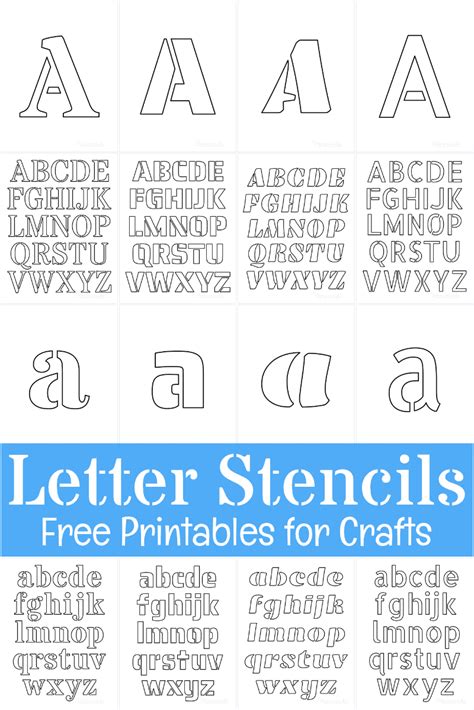 Free Printable Letter Stencils for Scrapbooking