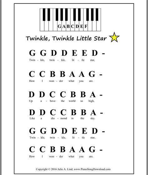 Free Printable Piano Sheet Music For Beginners