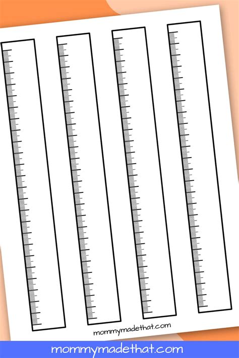 Free Printable Ruler Template for Adults