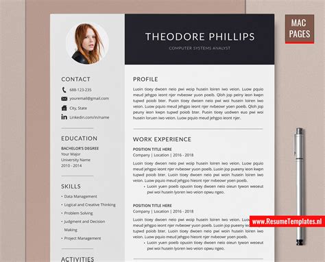 Free Resume Template For Mac