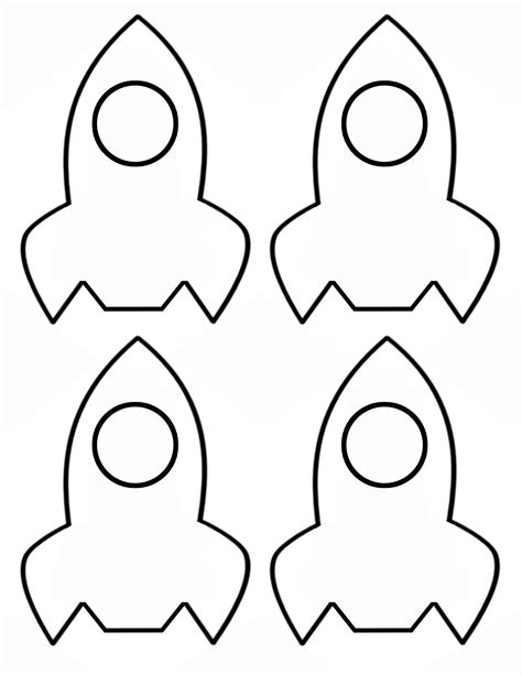 Free Rocket Ship Cut Out Templates