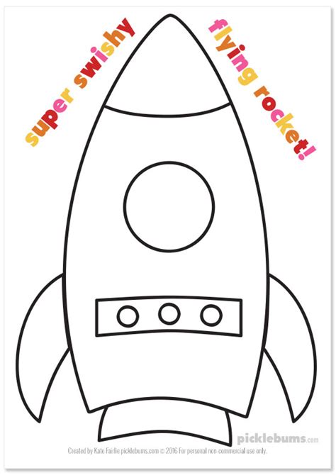 8 Free Rocket Template Printables for Kids