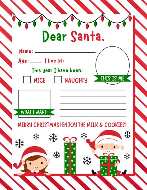 Free Santa Letter Printable